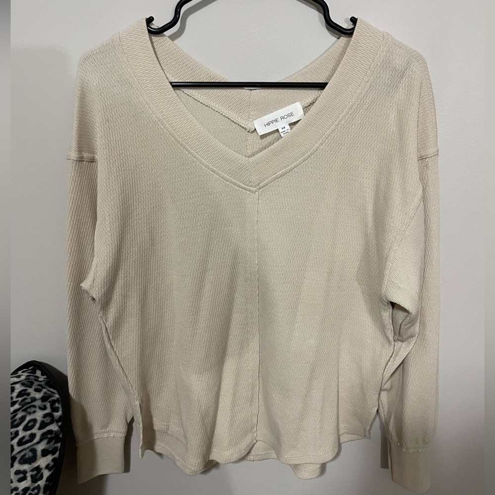 Hippie Rose v neck light long sleeve. Never worn.